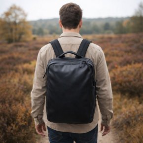 Aunts & Uncles Nagoya Rucksack 15" Lederfront black