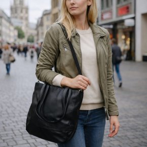 Aunts & Uncles Carambola Shopper jet black