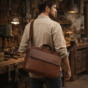 Aunts & Uncles KYLE Aktentasche vintage tan