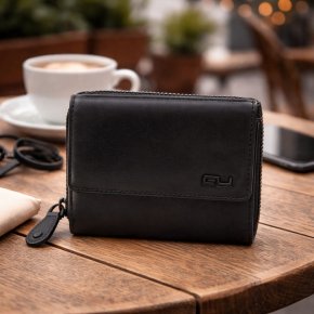 Aunts & Uncles LIV Geldbörse mit Überschlag black