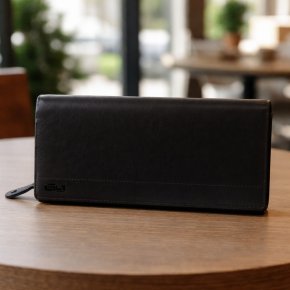 Aunts & Uncles VILDE große Geldbörse Überschlag ebony