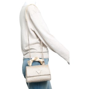 Guess Lua Top Handle Handtasche XS gold