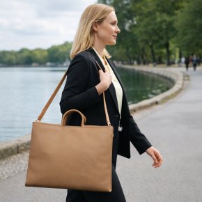 Bree Pure 13 laptop bag toffee