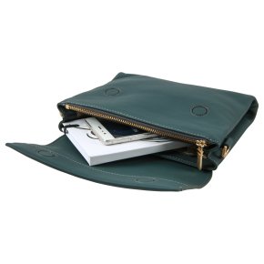Bree PURE 11 flat crossbody aloe
