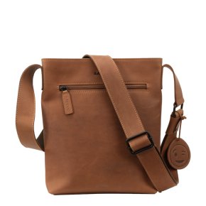 Saccoo Badajo Schultertasche cognac