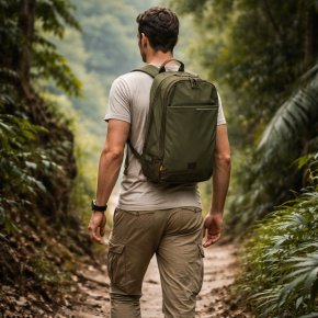 CAMEL ACTIVE CITY backpack M khaki