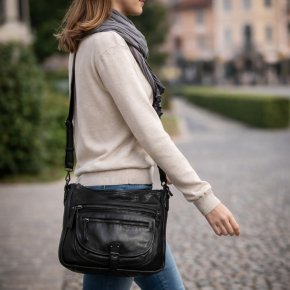 Gianni Conti Ledertasche black