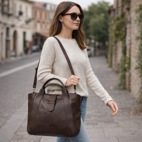 Gianni Conti Schultertasche testa di moro