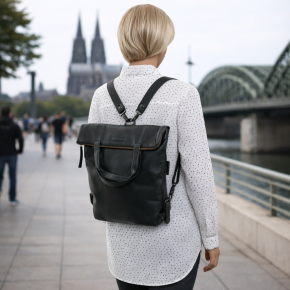 Aunts & Uncles Pomelo Rucksack/Handtasche jet black