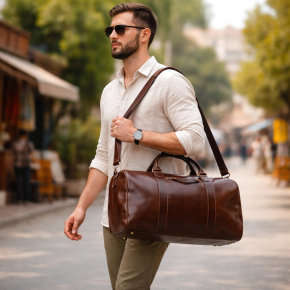 BUCKLE & SEAM Willow weekender braun/dots