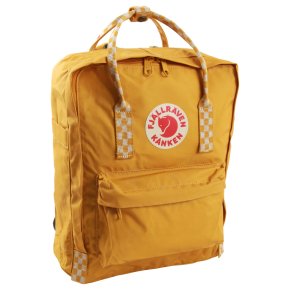 FJÄLLRÄVEN KANKEN Rucksack ochre-chess pattern