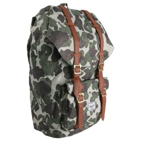 HERSCHEL LITTLE AMERICA Rucksack frog camo/tan