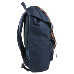 HERSCHEL LITTLE AMERICA MID Rucksack peacock/saddle brown