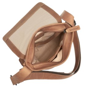 Saccoo Tapa Schultertasche cognac