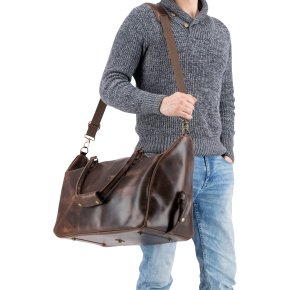 BUCKLE & SEAM Linwood weekender braun/blau