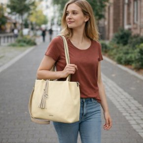 Emily & Noah E&N Elke Shopper M lightyellow