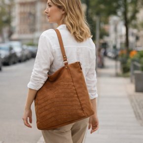 Emily & Noah E&N Hanna Shopper cognac