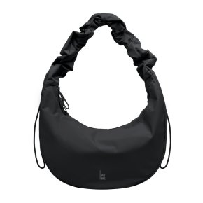 GOTBAG. Moon Bag Ruffle large monochrome black