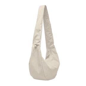 GOTBAG. Moon Bag Ruffle large monochrome soft shell