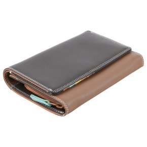 mywalit Medium Flap Zip Damenbörse mocca