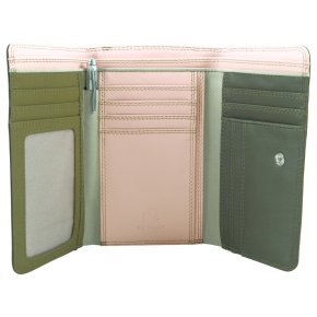 mywalit Medium Tri-fold Zip Damenbörse olive