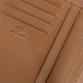 MAITRE Diethilde Kirschroth Geldbörse RFID camel
