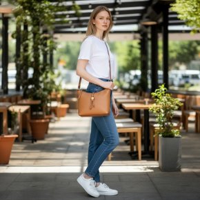  PEARLY Handtasche cognac