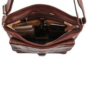 Saccoo VALENCIA Schultertasche choco