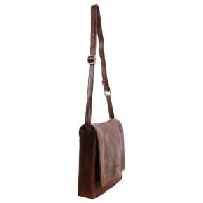 Saccoo CEDROS L Schultertasche brown