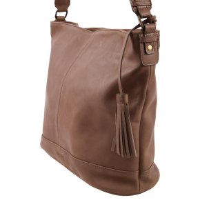 Saccoo Gamas Schultertasche brown