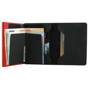 Secrid Slimwallet matte black & red