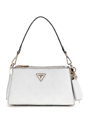 JENA GIRLFRIEND shoulder bag S white logo