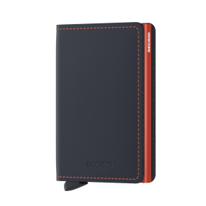 Slimwallet Matte Nightblue & Orange