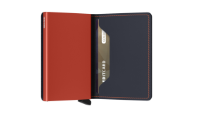 Secrid Slimwallet Matte Nightblue & Orange