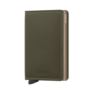 Slimwallet Saffiano Olive