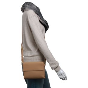 Bree PURE 11 flat crossbody toffee