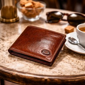 the bridge Querscheinbörse Rindleder braun