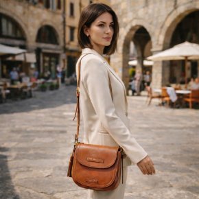 the bridge Damenhandtasche Rindleder braun