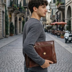 the bridge Collegemappe braun