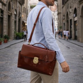 the bridge Aktenmappe braun