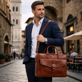 the bridge Aktenmappe braun