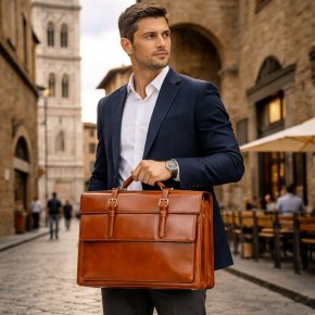 the bridge Aktenmappe braun