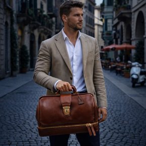 the bridge Bügelaktentasche braun