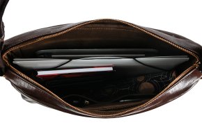 the bridge Messenger Bag mit Laptopfach testa di moro