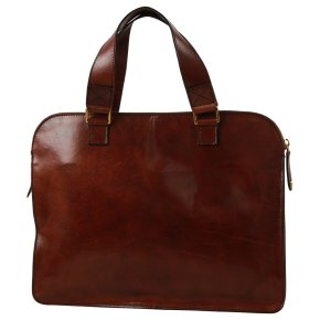 the bridge Schmale Business Bag marrone