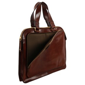 the bridge Schmale Business Bag marrone