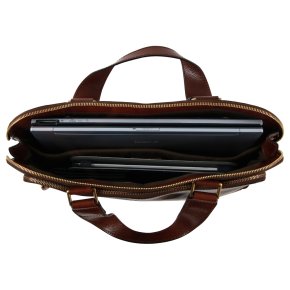 the bridge Schmale Business Bag marrone