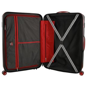 Travelite Vector 4w L Trolley schwarz