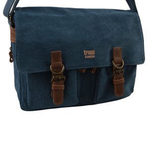 Troop London Messengerbag Canvas blue