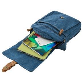 Troop London Across Body Bag Canvas blue